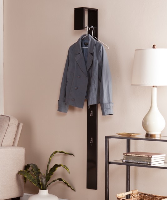 Upton Home Holmes Anywhere Black Wall Mount Coat Tree Contemporary
