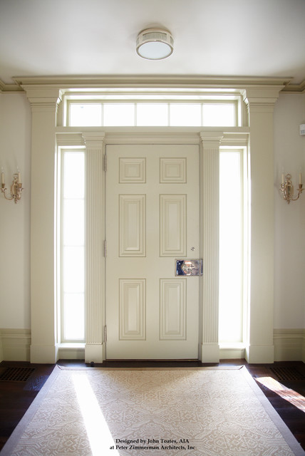 New Greek Revival House - Southport, CT traditional-entry