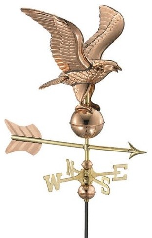 Good Directions Eagle Garden Weathervane - Polished - contemporary ...