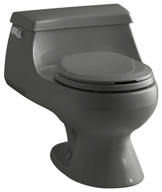 KOHLER Toilets Rialto 1piece 1.6 GPF Round Toilet in Thunder Grey K