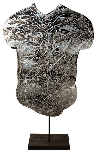 Contemporary Modern Abstract Sculpture, PLATINUM TORSO, by Charles ...