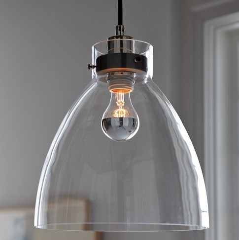 pendant lighting industrial glass contemporary light lights kitchen elm west modern pendants clear hanging over island lamp bulb style dining