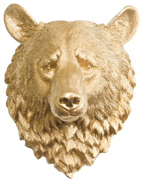 taxidermy bear head
