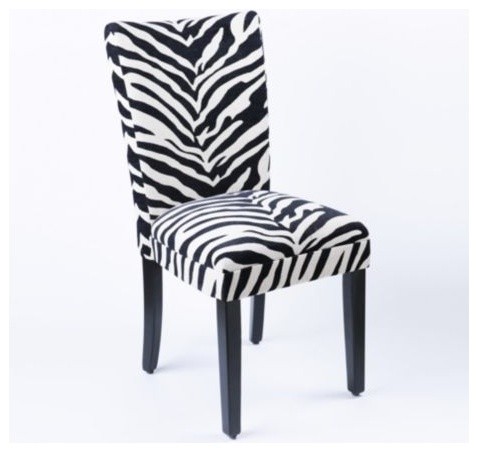 Makeup Chairs on Zebra Parsons Chair   Contemporary   Chairs   By Kirkland S