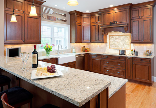 Warmth Welcoming Giallo Ornamental Granite Countertop