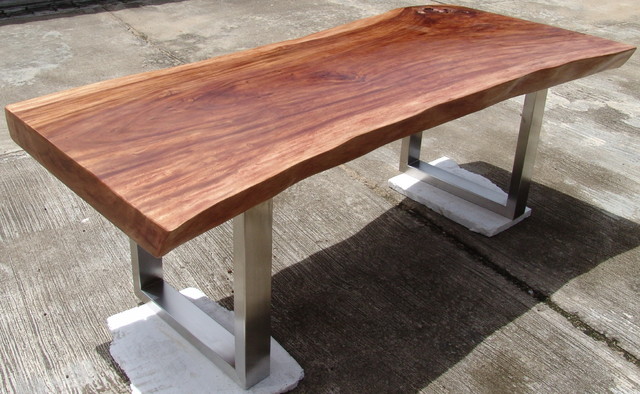 Dining Table: Wood Slab Dining Table