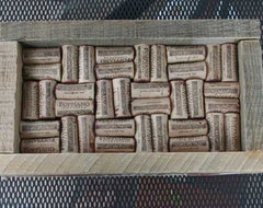 Wine Cork Board Strip eclectic bulletin board