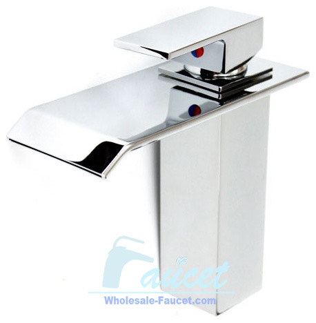 Single Hole Waterfall Bathroom Faucet contemporary-bathroom-faucets ...