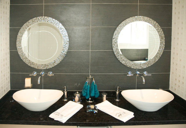 custom mirror double sink vanity contemporary toronto by floor and bath design custom mirror double sink vanity contemporary toronto by floor and bath design