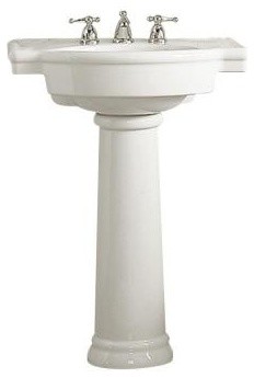 ... Pedestal Sink Combo in White Home Depot contemporary bathroom sinks
