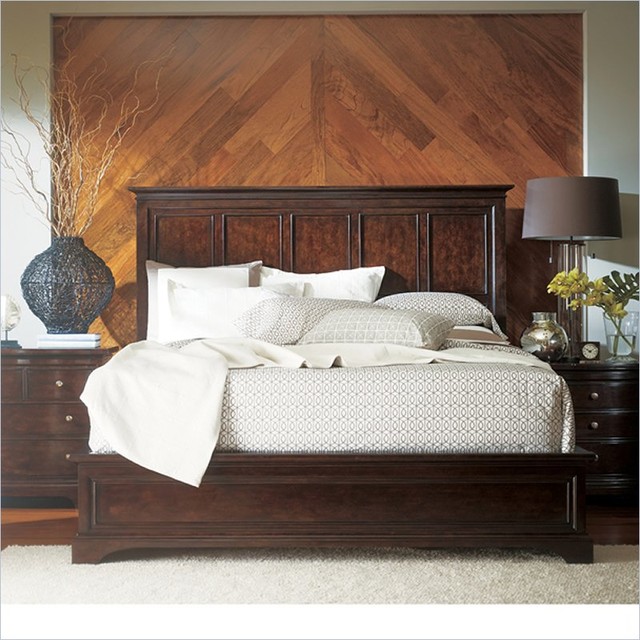 Stanley Furniture Transitional Panel Bed Polished in Sable traditional ...