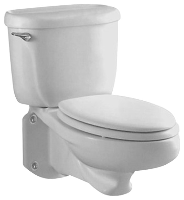 two piece wall mounted toilet