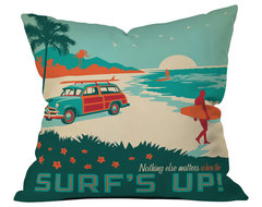 Anderson Design Group Surfs Up Outdoor Throw Pillow beach-style-outdoor-pillows