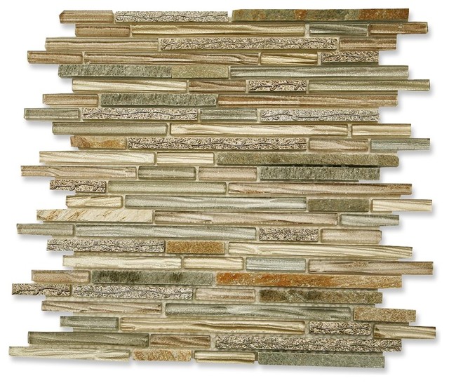 Arcadia+Brick ARCADIA SOLARIA RANDOM BRICK GLASS AND SLATE TILE - Tile - by Glass ...