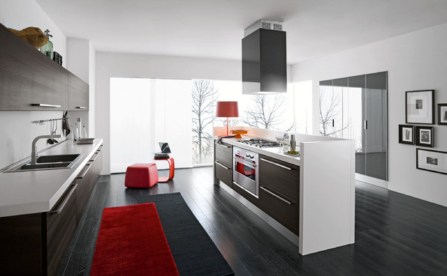 Italian Kitchens (by EFFEQUATTRO - Moon ) modern-kitchen-cabinetry