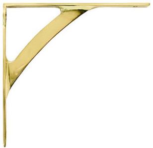  Brass Shelf Bracket - Modern - Brackets - by House of Antique Hardware