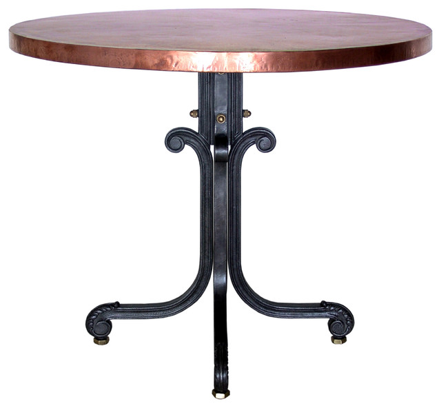 Bistro Table with Copper Top (Round) - eclectic - dining tables ...