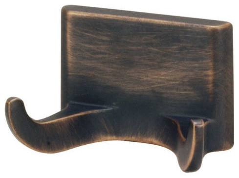 Sunset Series Bathroom Collection, Oil Rubbed Bronze, Double Robe Hook - Transitional - Robe ...