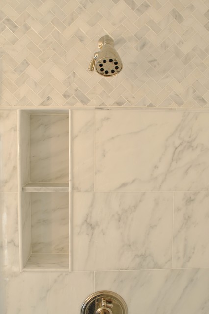 New Calacatta Marble Master Bathroom