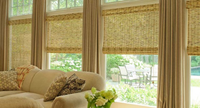 Natural Roman Shades traditional-roman-blinds Natural Roman Shades traditional-roman-blinds