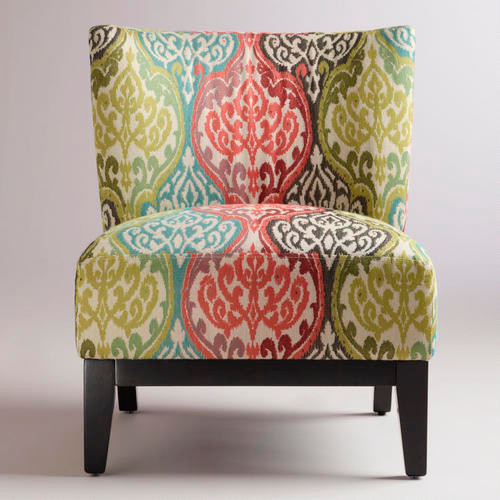 Rio Multicolored Ikat Darby Chair Contemporary Accent And Garden