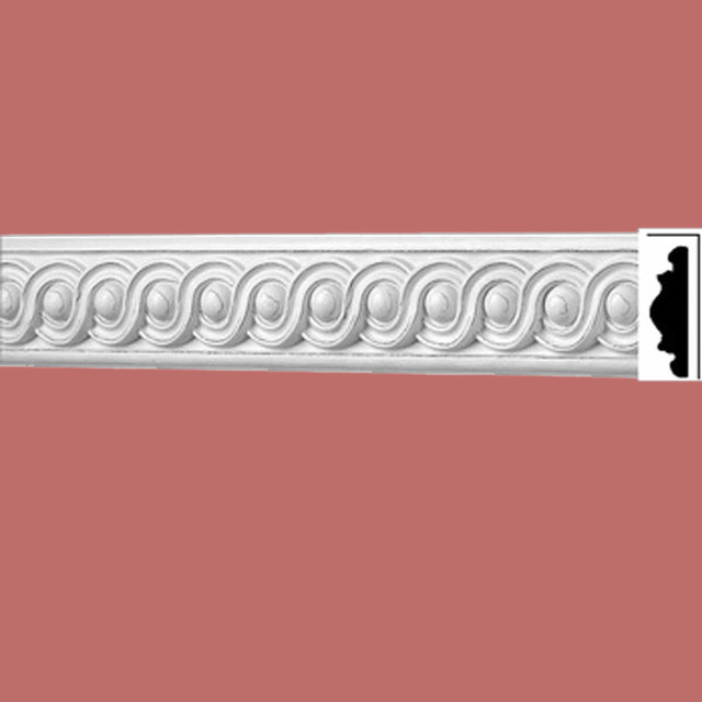 Crown Moldings White Urethane Ornate Celeste Crown Molding 20409