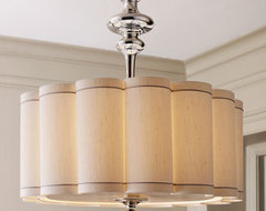 Global Views Scalloped Shade Chandelier traditional lamp shades