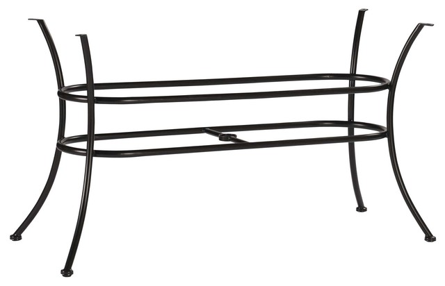 Wrought Iron Mesh Table Base outdoor-dining-tables