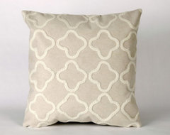 Liora Manne Crochet Tile White Pillow contemporary pillows