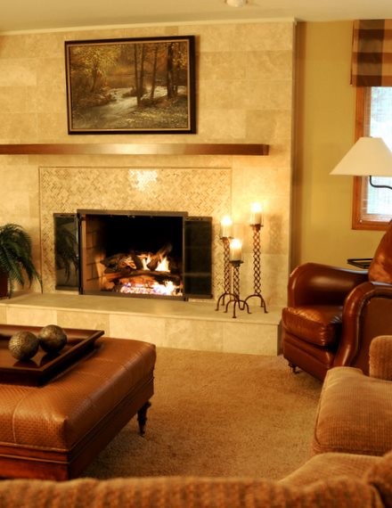 A small Sample of JParkerMcCollum Fireplaces traditional family room