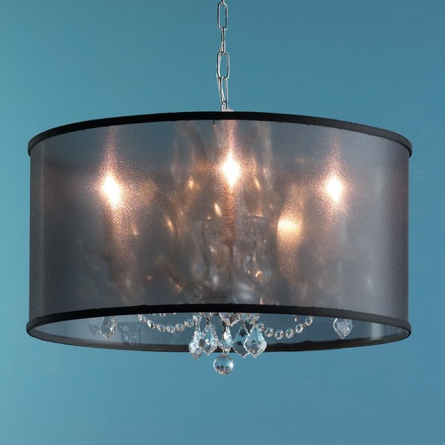  Shade amp; Crystal Chandelier 3 COLORS!  Lamp Shades  by Shades of