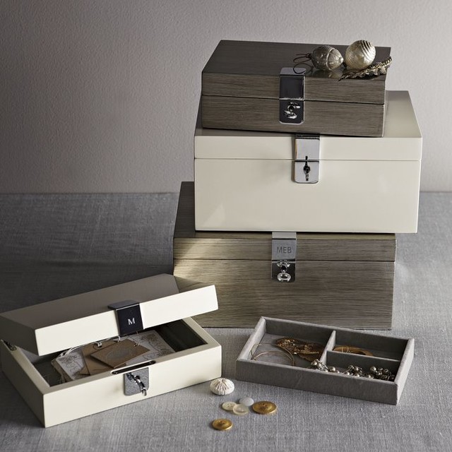 Lacquer Jewelry Box Modern Jewelry Boxes And Organizers by West Elm