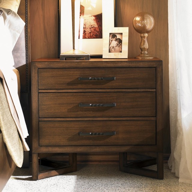 Lexington Home Brands 11 South Loft 3 Drawer Nightstand Modern