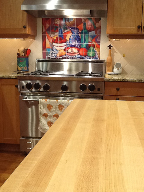 Kitchen murals traditional kitchen