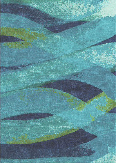 Home Decor Area Rugs watercolor ocean rug handknotted 5 x7 navy aqua sea Home Decor Area Rugs watercolor ocean rug handknotted 5 x7 navy aqua sea