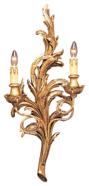 French style sconce with leaf motif - Traditional - Wall Sconces - by Inviting Home Inc