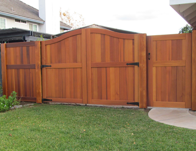 Wood Fence Double Gate Wood Fence Double Gate