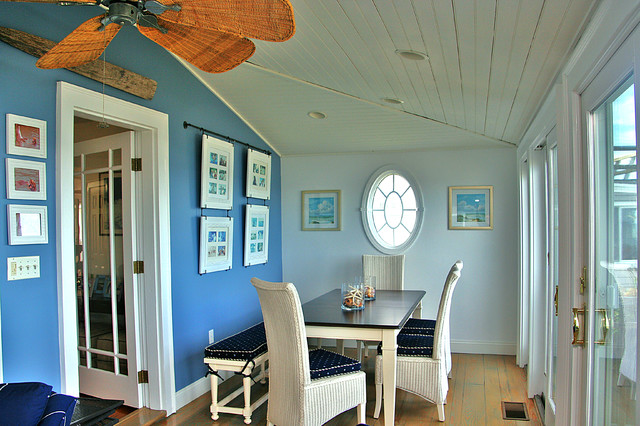Beach House - tropical - dining room - boston - by Janet Shea 