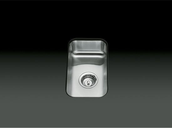 KOHLER K-3333-NA Undertone Small Squared Undercounter Kitchen Sink, 5 ...