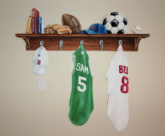 Sports Murals boston by MacMurrayDesigns
