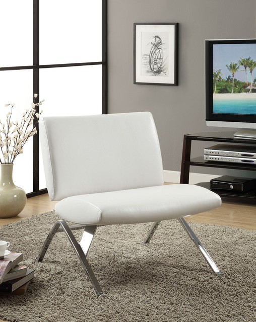 Modern Accent Chairs For Living Room | white leather look and chrome metal accent chair modern Modern Accent Chairs For Living Room | white leather look and chrome metal accent chair modern