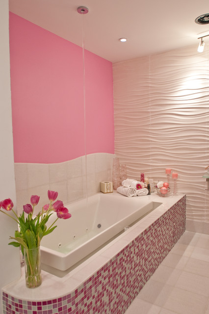 Pink Glitter Bathroom - Modern - Bathroom - other metro - by Susan