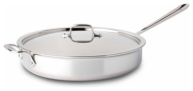 All Clad SS Saute Pan, 6 qt. - Contemporary - Saute Pans - by Chef's