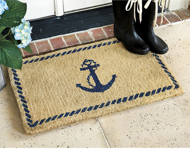Anchor Coir Mat Traditional Doormats by Ballard Designs
