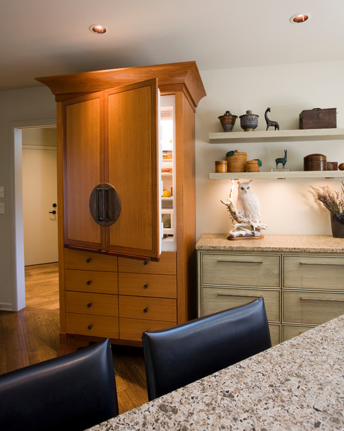 Hide Your Fridge With a Well-Planned Kitchen Design