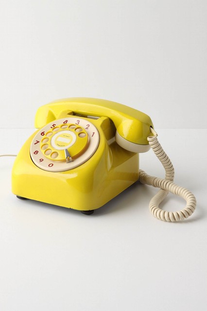 Vintage Rotary Phone eclectic home electronics
