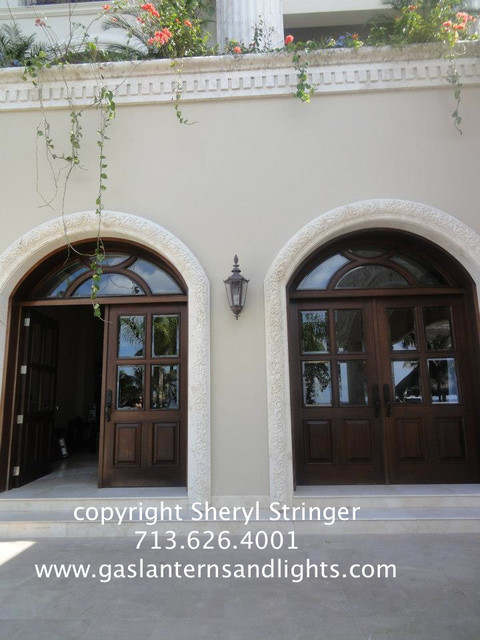 Electric and Gas Lanterns by Sheryl Stringer mediterranean-exterior