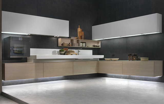 Free modern kitchen cabinetry miami by composit usa for Cucine sospese