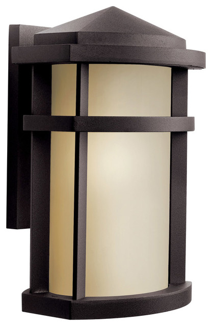 Kichler Lighting 11068AZ Lantana Bronze Outdoor Wall Sconce - Contemporary - Outdoor Wall Lights ...