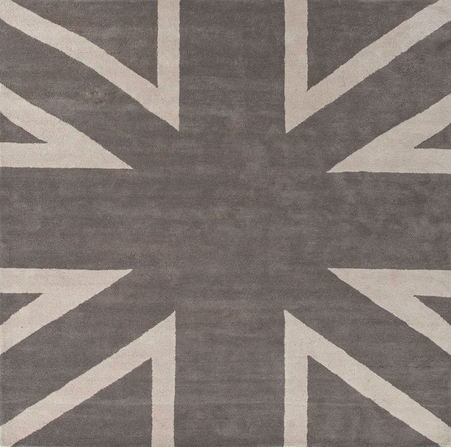 Hand Tufted Square Wool Rug (8x8) Transitional Rugs by Aster Lane